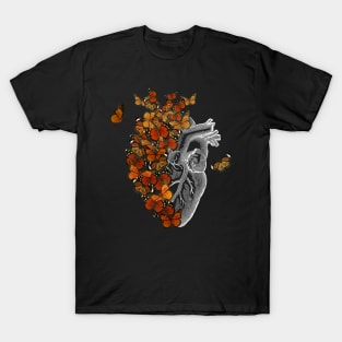 Monarch Butterfly Heart by Tobe Fonseca T-Shirt